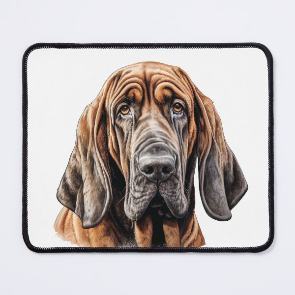 Item preview, Majestic Bloodhound Portrait - Gentle Giant with Droopy Ears designed and sold by MYK-Printing.