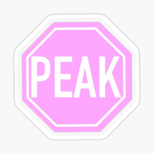 Item preview, stop sign peak pink designed and sold by PEAK2025.