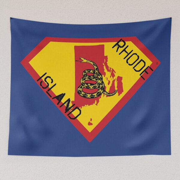 Item preview, RHODE ISLANDER  SHIELD - Freedom Is The Superpower -  Gadsden Snake Flag - Dont Tread On Me SUPERHERO RHODE ISLAND spellout design designed and sold by pelagio.