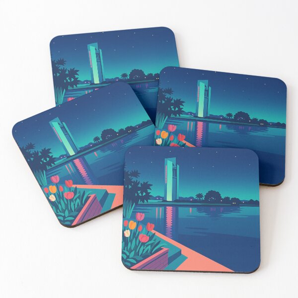 Item preview, Bell Tower Reflections – Canberra by Night designed and sold by MRageebArt.