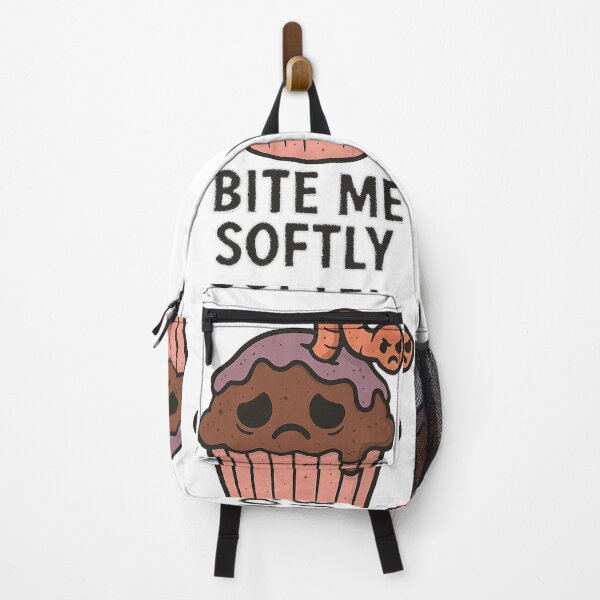 Item preview, Bite Me Softly – Sad Cupcake with Angry Worm designed and sold by Soft rot studio.