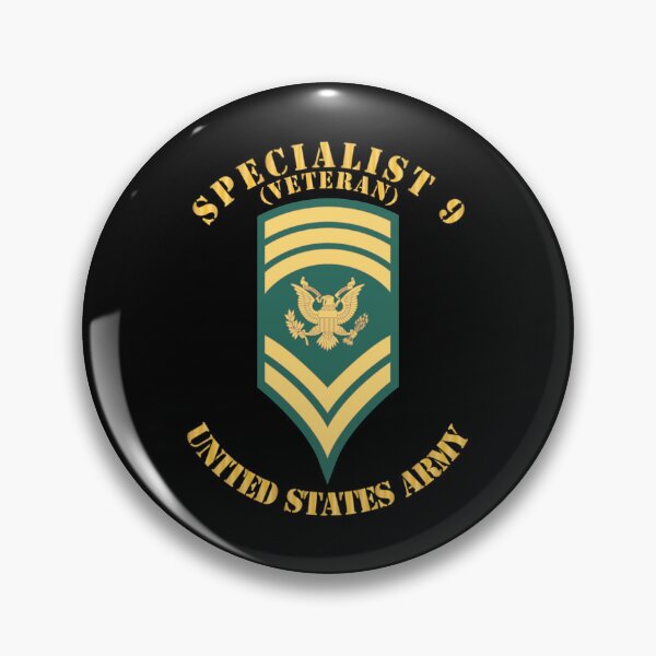 Item preview, Army - Enlisted - SPEC 9 - Specialist 9  - Std - Veteran X 300 designed and sold by Military Insignia Products.