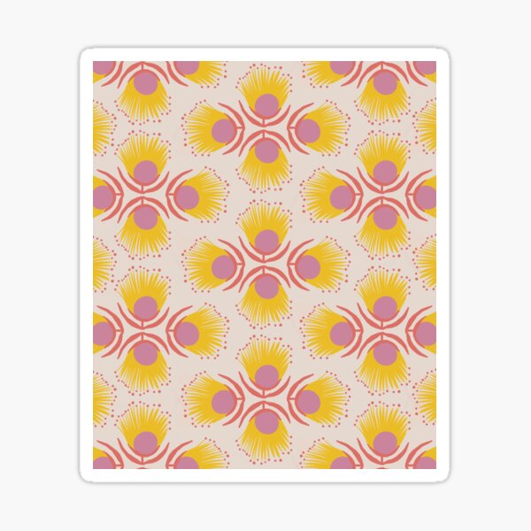 Item preview, Yellow flower fest pattern designed and sold by Adriana Bracho.