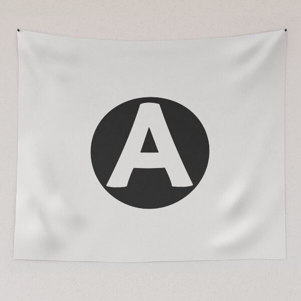Item preview, letter a black designed and sold by ZiphGames.