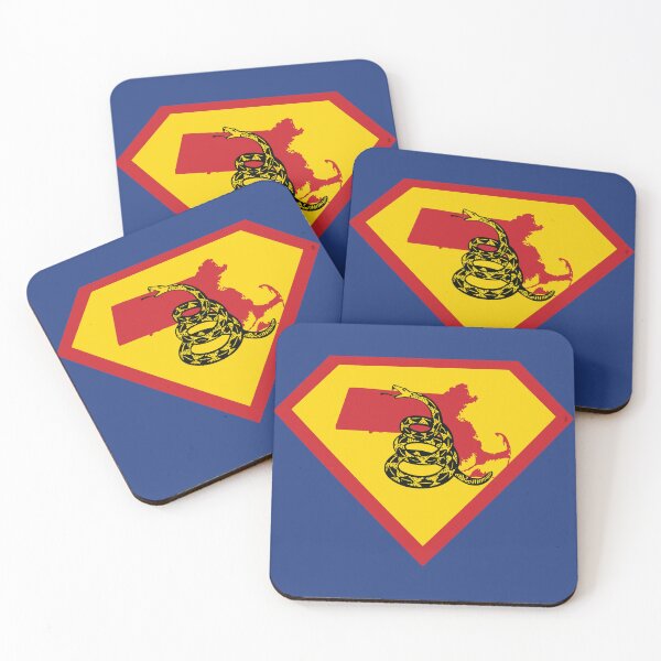 Item preview, MASSACHUSITE BAY STATER SHIELD - Freedom Is The Superpower -  Gadsden Snake Flag - Dont Tread On Me SUPERHERO MASSACHUSETTS design designed and sold by pelagio.