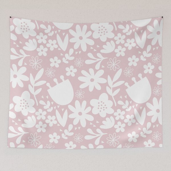 Item preview, Boho Bliss : Soft Pink Seamless Flower Pattern Collection designed and sold by studio-OIOO.