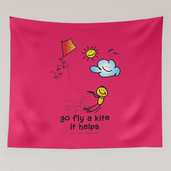 Item preview, go fly a kite - it helps... designed and sold by holydoodles.