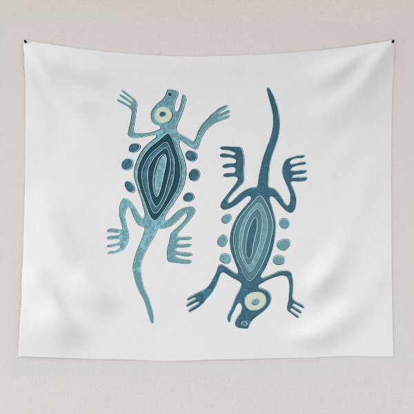 Item preview, Double lizard motif flat stamp from Teotihuacan Mexico designed and sold by DaveDanchuk.