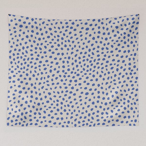 Item preview, Blue Beige Polka Dot Pattern designed and sold by studio-OIOO.