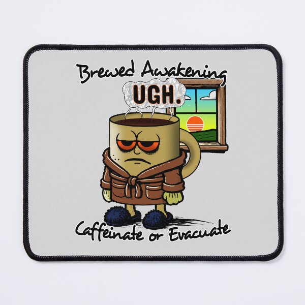 Item preview, Brewed Awakening – Caffeinate or Evacuate Coffee designed and sold by SHHCreations.