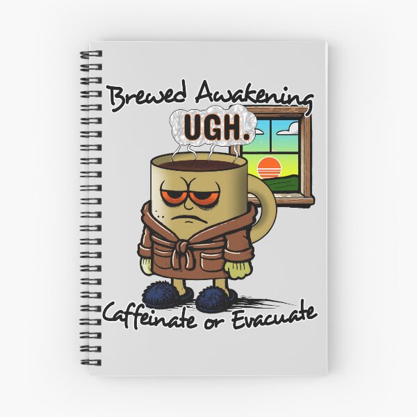 Item preview, Brewed Awakening – Caffeinate or Evacuate Coffee designed and sold by SHHCreations.