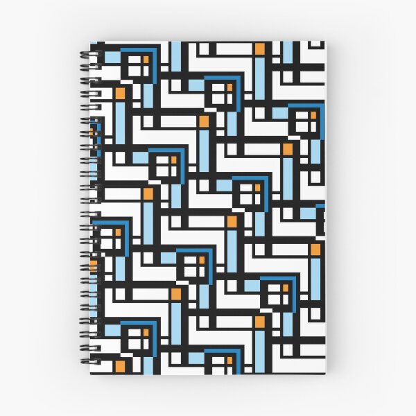 Item preview, Mid Century Modern Textile Block Blues designed and sold by RachelSpeir.