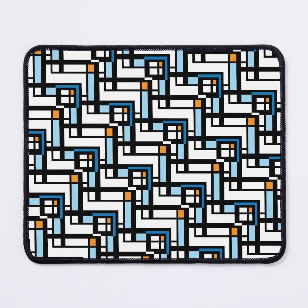 Item preview, Mid Century Modern Textile Block Blues designed and sold by RachelSpeir.