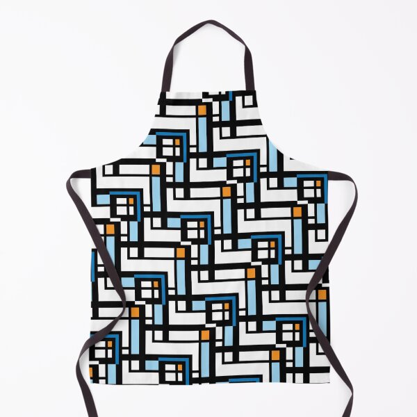 Item preview, Mid Century Modern Textile Block Blues designed and sold by RachelSpeir.