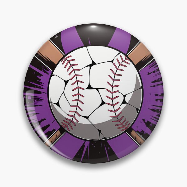 Item preview, Smash Hodgkins Lymphoma Cancer Baseball Violet Ribbon designed and sold by MAKOPOKOShop.