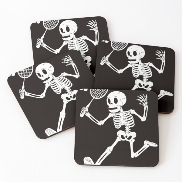 Item preview, Skeleton Badminton Halloween Smash Shuttlecock designed and sold by MAKOPOKOShop.
