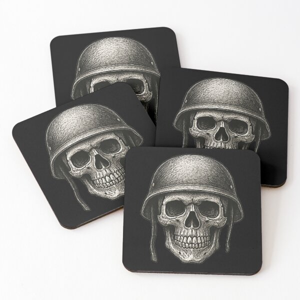 Item preview, Military Skull  designed and sold by FLATVAC STICKER.