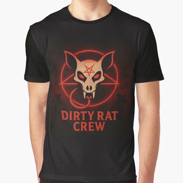 Vista previa del artículo con la obra «Logotipo de Dirty Rat Crew», diseñado y vendido por Salem1323.