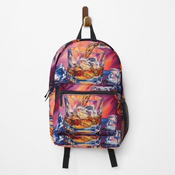 Item preview, Whiskey Over Ice - Swirling Colors and Reflections Create a Bold Scene in a Vibrant Interplay of Light designed and sold by OlfactoART Studio.
