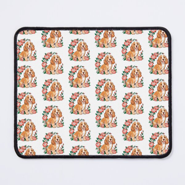 Item preview, Cute Cocker Spaniel Dog And Flowers designed and sold by ChaosReigns91.