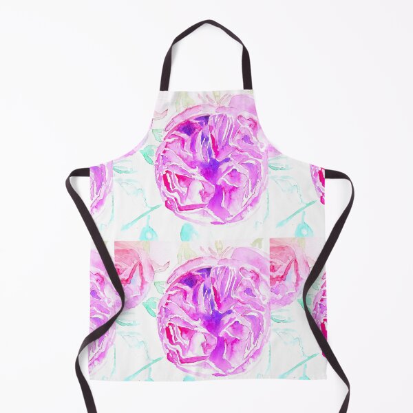 Item preview, Purple Pink Rose Watercolor Painting - Pink Vintage Cabbage Roses designed and sold by Sarah Rajkotwala.