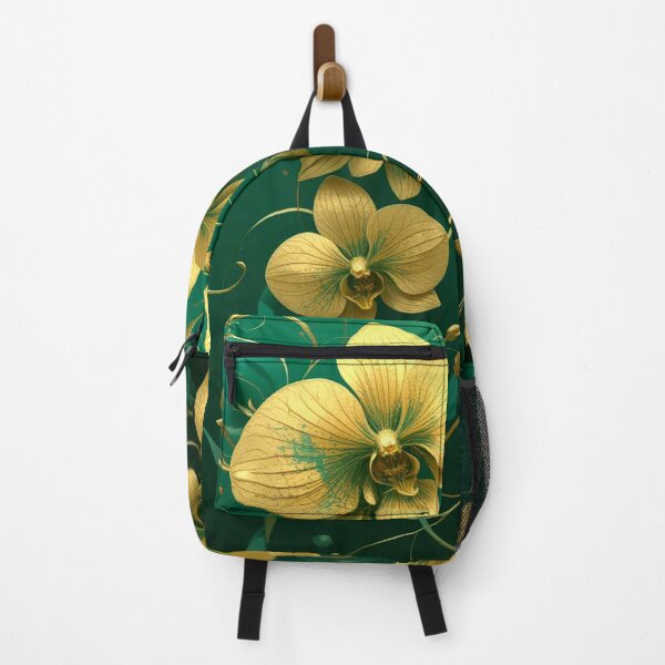 Item preview, Whiplash Orchid Elegance: Art Nouveau Gold and Emerald designed and sold by semenol.