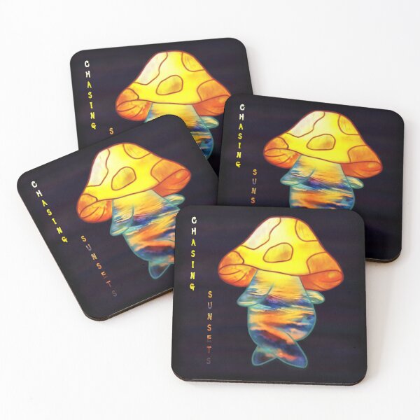 Item preview, Cosmic Sunset Dude – Trippy Mushroom Explorer designed and sold by remipebbles.