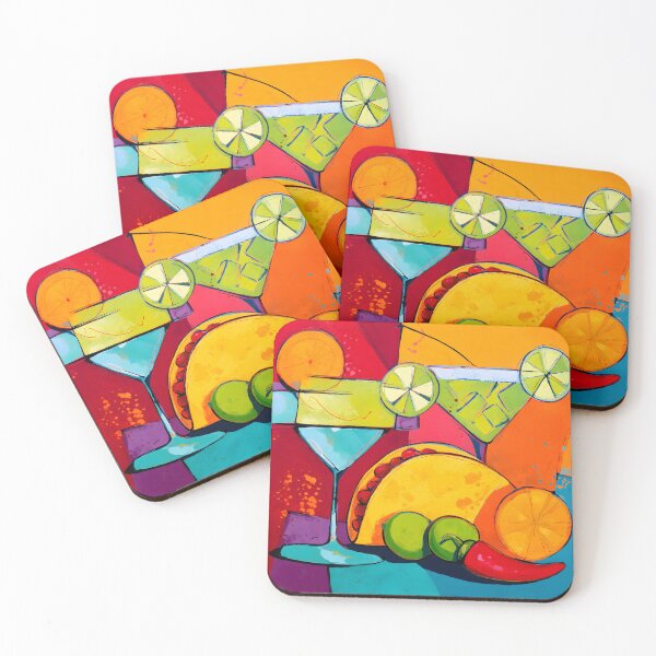 Item preview, Celebrate Cinco de Mayo with Cocktails Citrus Slices Taco and a Burst of Festive Color designed and sold by OlfactoART Studio.