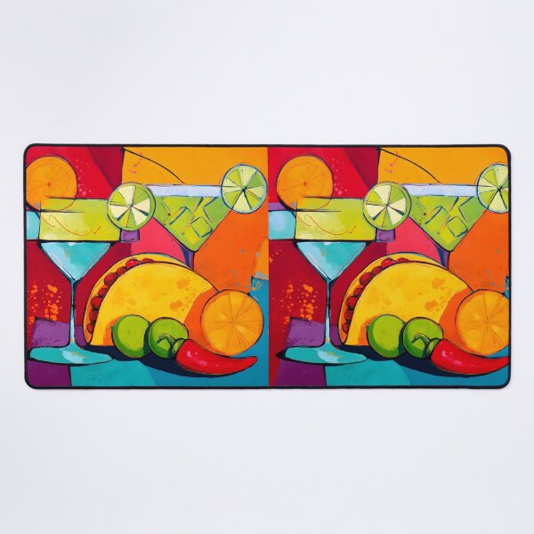Item preview, Celebrate Cinco de Mayo with Cocktails Citrus Slices Taco and a Burst of Festive Color designed and sold by OlfactoART Studio.