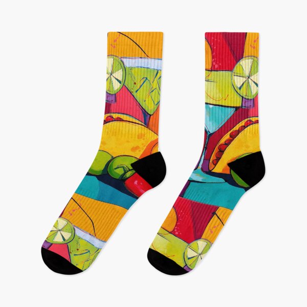 Item preview, Celebrate Cinco de Mayo with Cocktails Citrus Slices Taco and a Burst of Festive Color designed and sold by OlfactoART Studio.