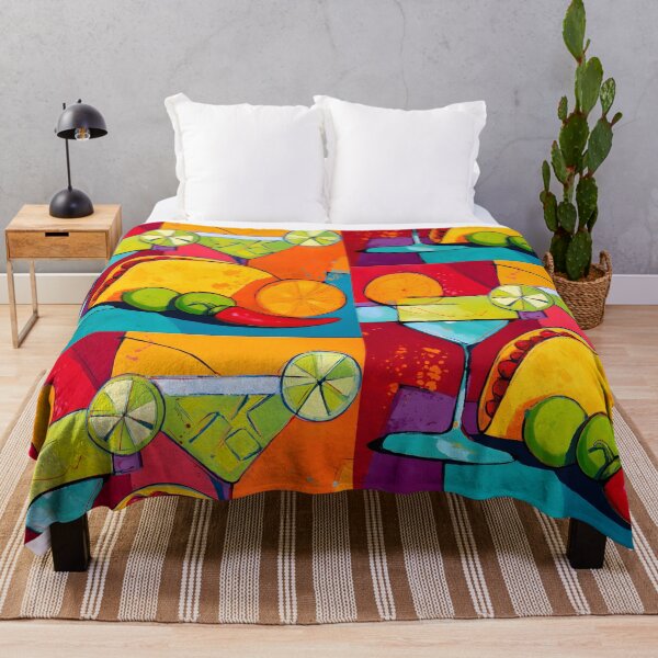 Item preview, Celebrate Cinco de Mayo with Cocktails Citrus Slices Taco and a Burst of Festive Color designed and sold by OlfactoART Studio.