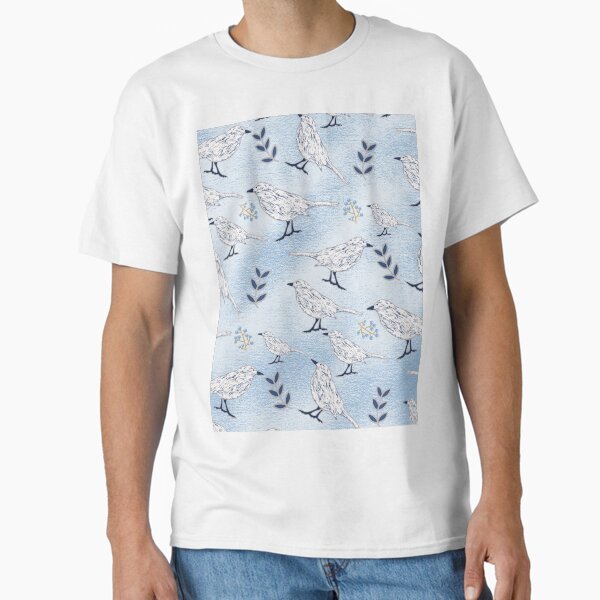 Item preview, White Winter Wonderland Birds  designed and sold by PapercutandSuch.