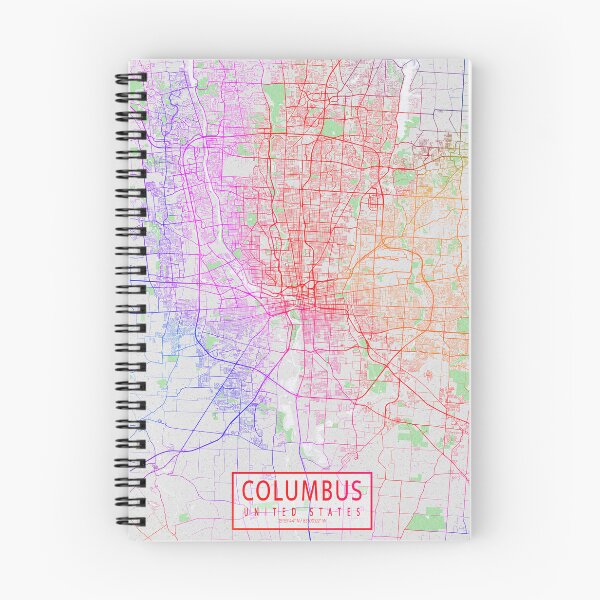 Item preview, Columbus City Map of Ohio, USA - Colorful designed and sold by deMAP.