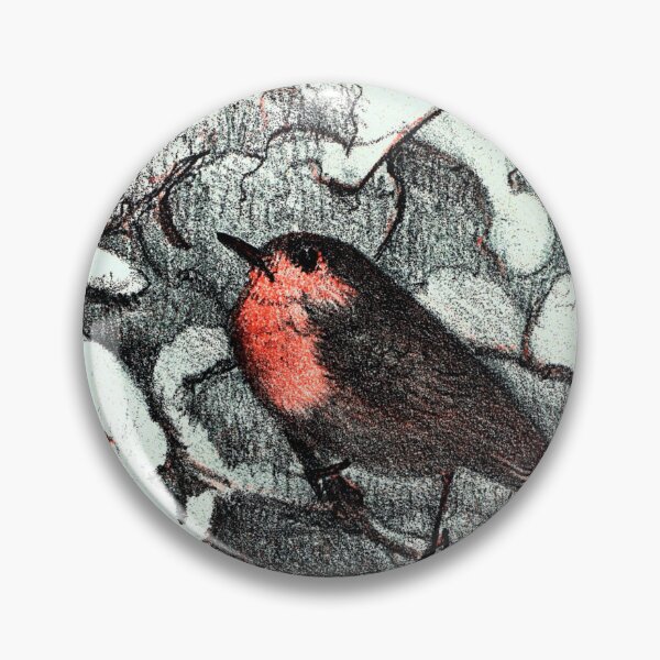 Item preview, Dutch Art Nouveau Robin Bird Theo van Hoytema designed and sold by Pixelchicken.