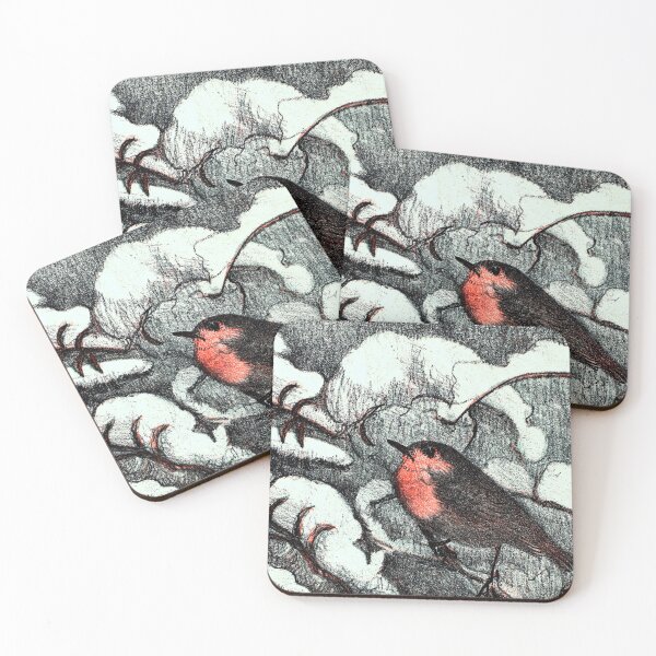 Item preview, Dutch Art Nouveau Robin Bird Theo van Hoytema designed and sold by Pixelchicken.