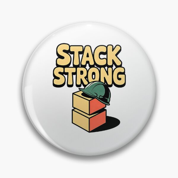 Item preview, Stack Strong with Helmet and Boxes Safety designed and sold by Taans-Creation.