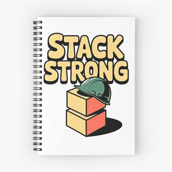 Item preview, Stack Strong with Helmet and Boxes Safety designed and sold by Taans-Creation.