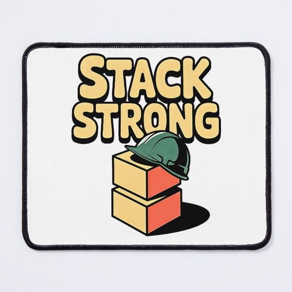 Item preview, Stack Strong with Helmet and Boxes Safety designed and sold by Taans-Creation.