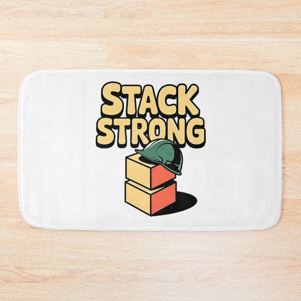 Item preview, Stack Strong with Helmet and Boxes Safety designed and sold by Taans-Creation.