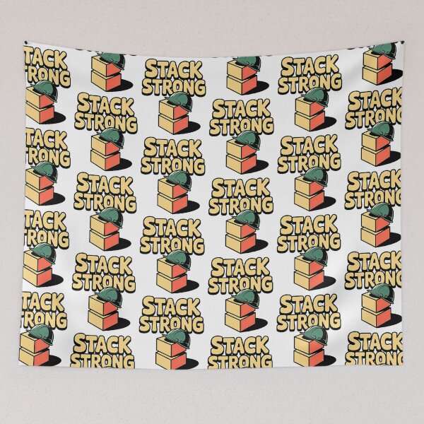 Item preview, Stack Strong with Helmet and Boxes Safety designed and sold by Taans-Creation.