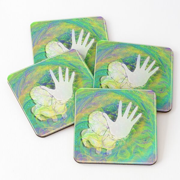 Item preview, Reaching for Infinity – Surreal Hand in Swirling Galaxy designed and sold by remipebbles.