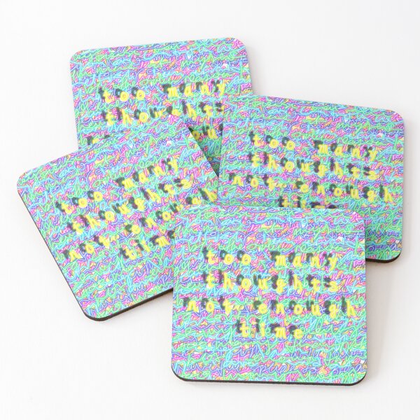 Item preview, Too Many Thoughts – Trippy Mental Overload Abstract Art designed and sold by remipebbles.