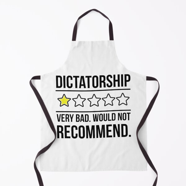 Item preview, Dictatorship humorous bad review design.  designed and sold by Rachel the Artist .