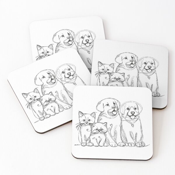 Item preview, Puppies and kittens hearts designed and sold by Mari.Mardi.