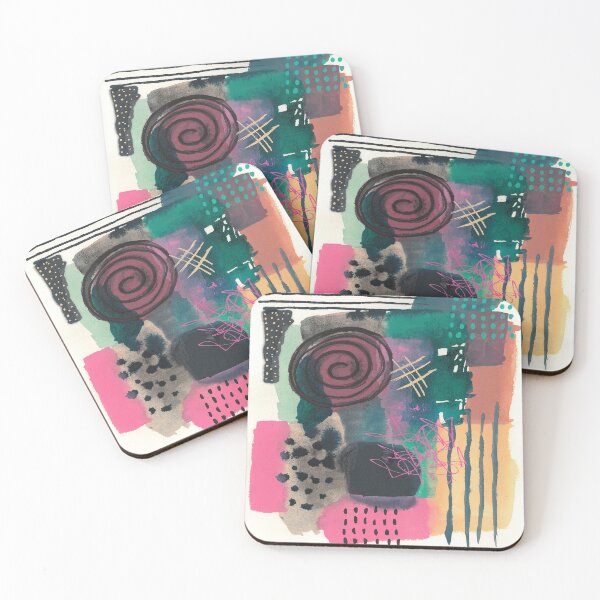 Item preview, Watercolor Abstract with Patterns designed and sold by ewartick1.