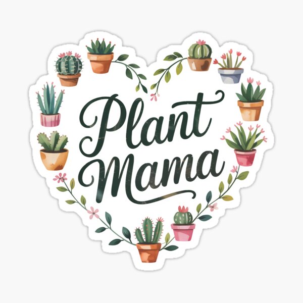 Vista previa del artículo con la obra «Plant Mama», diseñado y vendido por Jollys-ArtShop.