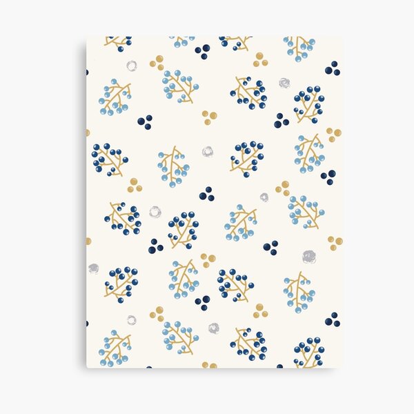 Item preview, Frosted Blue Winter Berries  designed and sold by PapercutandSuch.