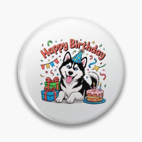 Item preview, Siberian Husky Birthday designed and sold by TheAnimalZ00.