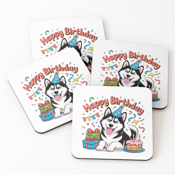 Item preview, Siberian Husky Birthday designed and sold by TheAnimalZ00.
