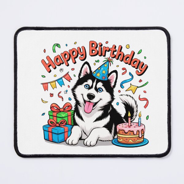Item preview, Siberian Husky Birthday designed and sold by TheAnimalZ00.